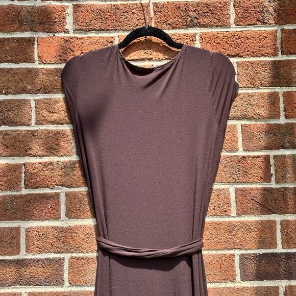 Banana Republic Heritage Stretch Brown Maxi Dress Size Small - Picture 9 of 12